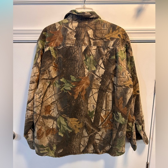Walls Realtree Shirt Camo Mens Med Long Sleeve Button Up USA Green Vintage - Picture 3 of 8